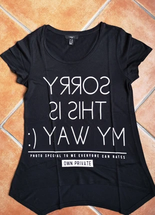 T-shirt noir Jennyfer taille XS, marca: Jennyfer, estado: Muy bueno, tamaño: XS / 34 / 6, 2,00 €, 2,80 € Protección al comprador incluida