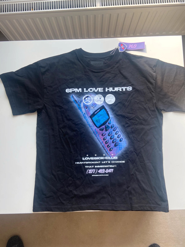 6PM Phone T Shirt Schwarz S Ungetragen