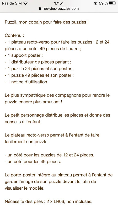 Plateau de tri pour puzzle - Art Puzzle - Rue des Puzzles