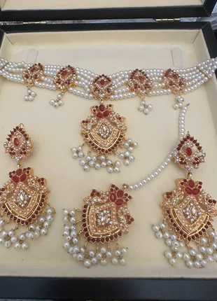 Necklace choker set with earring and tikka jewellery set, brand: NO LABEL, condition: New without tags, £28.50, £30.63 includes Buyer Protection