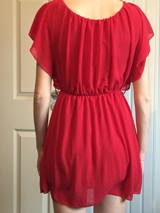 Mini robe rouge 2