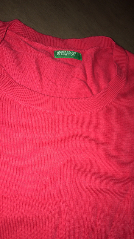 Tee shirt rouge coton  1