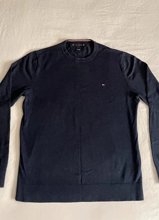 Pull Tommy Hilfiger Homme bleu marine  - Taille L, merk: Tommy Hilfiger, staat: Heel goed, maat: L, € 22,00, € 23,80 inclusief Kopersbescherming