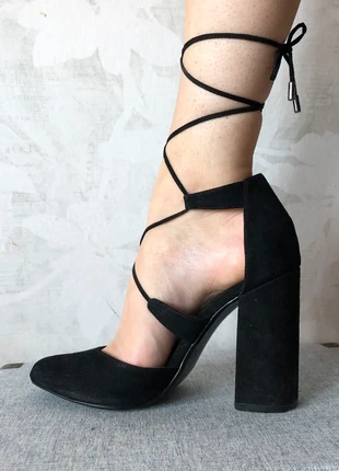 Tacones negros lazo bloque Bershka , marque: Bershka, état: Très bon état, taille: 37, 12,00 €, 13,30 € Protection acheteurs incluse