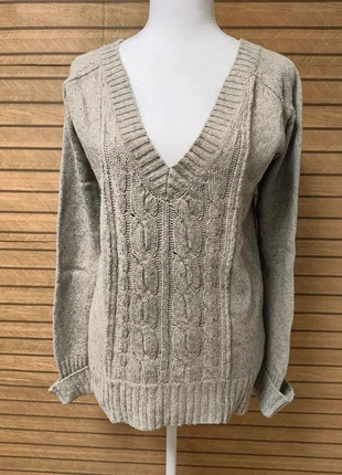 Pull torsadé col V #45 – TRF Knitwear – Femme – Taille L – Gris clair – Style Y2K vintage hiver, marque: Vintage Dressing, état: Très bon état, taille: L / 40 / 12, 9,00 €, 10,15 € Protection acheteurs incluse