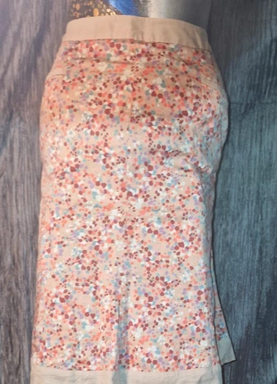 Jupe mi-longue à imprimé multicolore pastel, marca: Caroll, estado: Bom, tamanho: M / 38 / 10, €2.00, €2.80 inclui Proteção do Comprador