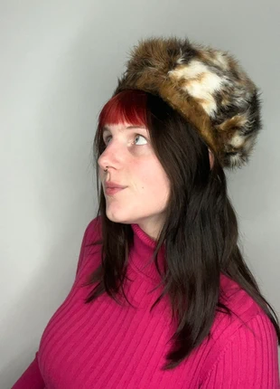 1970s faux fur whimsigoth pixie goblin bohemian archive streetwear witch gipsy hat, merk: Vintage, staat: Heel goed, maat: 57, € 12,50, € 13,83 inclusief Kopersbescherming Pro