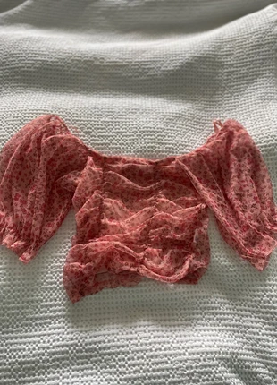 Primark Puff sleeve pink mesh top size XS, brand: Primark, condition: Very good, size: XS / 34 / 6, €2.00, €2.80 includes Buyer Protection