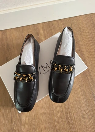 Mocassins en cuir noir Mi/Mai, brand: MI/MAI, condizioni: Nuovo con cartellino, taglia: 37, €88.00, €93.10 include la Protezione acquisti