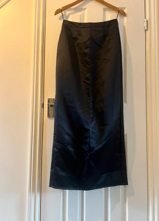 Laura Ashley black satin feel narrow long pencil skirt, brand: Laura Ashley, condition: Very good, size: S / 8, £15.00, £16.45 includes Buyer Protection Pro