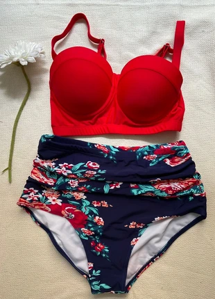 Nuevo! Bikini retro floral braga alta. Talla S., brand: Local, condizioni: Nuovo senza cartellino, taglia: S / IT 40 / EU 36, €12.00, €13.30 include la Protezione acquisti