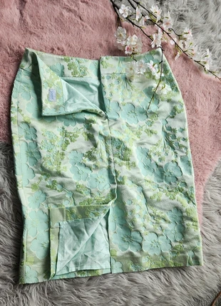Vintage Oasis Floral Brocade Pencil Skirt – Mint Green – Size M, brand: Oasis, condition: Very good, size: M / UK 12-14, £4.00, £4.90 includes Buyer Protection