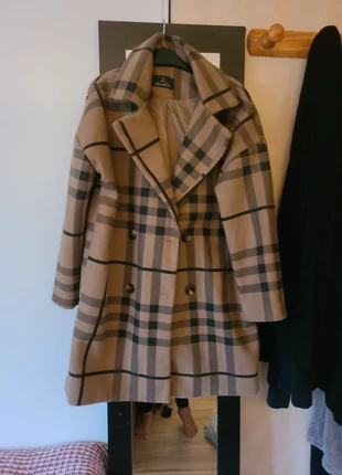 Manteau oversize à carreaux, marque: New Collection, état: Neuf avec étiquette, taille: Taille unique, 15,95 €, 17,45 € Protection acheteurs incluse