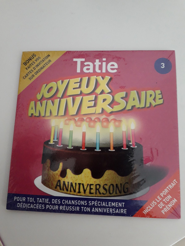 Cd 2 Titres Neuf Joyeux Anniversaire Tatie Vinted