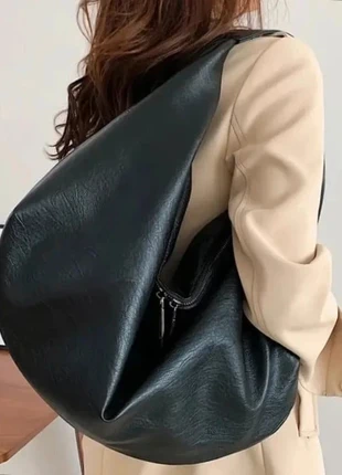 Sac fourre-tout noir style japonais en similicuir tendance et pratique, brand: Japan Style, condition: Very good, €29.99, €32.19 includes Buyer Protection