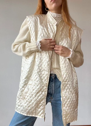 Vintage oversized quilted vest waistcoat, marca: Vintage Dressing, estado: Bom, tamanho: Outro, €27.00, €29.05 inclui Proteção do Comprador