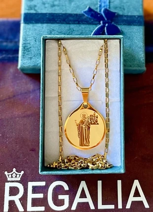 Medalla Santa Bárbara y Cadena Acero con Oro 18K., merk: Regalia Jewelry, staat: Nieuw met prijskaartje, € 20,00, € 21,70 inclusief Kopersbescherming