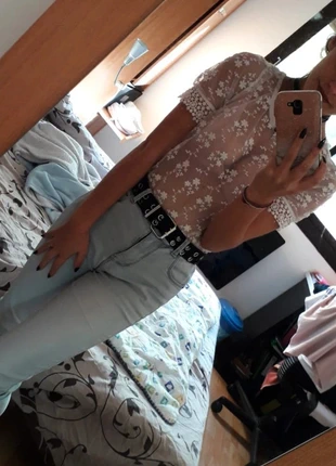 Haut transparent blanc avec broderie, brand: Jennyfer, condition: Very good, size: S / 36 / 8, €3.00, €3.85 includes Buyer Protection