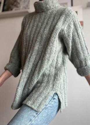 Pull vert d’eau doux mohair/laine, marque: Maille Street, état: Très bon état, taille: M / 38 / 10, 25,00 €, 26,95 € Protection acheteurs incluse