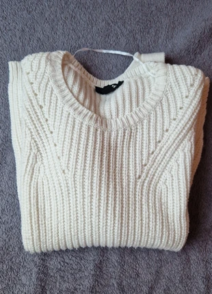 Pull blanc maille, marke: Jennyfer, zustand: Gut, größe: S / 36 / 8, 2,00 €, 2,80 € inklusive Vinted-Käuferschutz