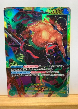 Roronoa Zoro Carte One Piece (FR) Secret Rare SEC OP06-118, marque: Bandai, état: Très bon état, 12,00 €, 13,30 € Protection acheteurs incluse