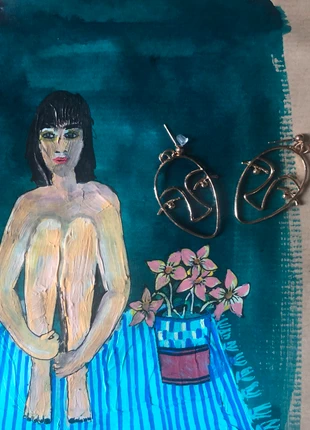 un boucle d'oreille minimaliste , état: Neuf avec étiquette, 6,00 €, 7,00 € Protection acheteurs incluse