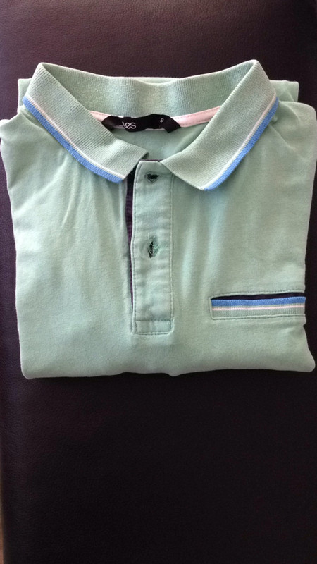 Soldes Polo vert menthe Jules taille S 4