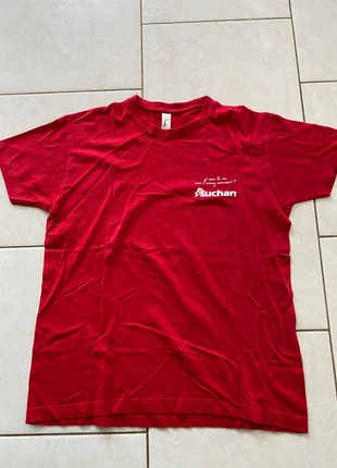 T-shirt rouge Auchan et vous la vie vous l’aimez comment ? rouge / Taille S, brand: Auchan, condizioni: Buone, taglia: S, €1.99, €2.79 include la Protezione acquisti
