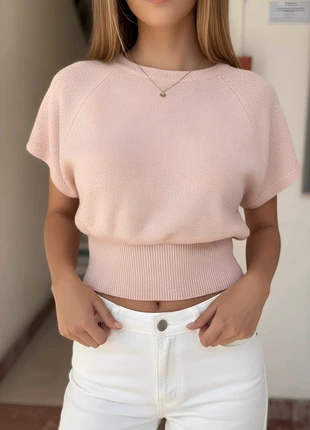 Haut rose poudré en maille fine, brand: Saphiraï, condizioni: Ottime, taglia: M / IT 42 / EU 38, €25.00, €26.95 include la Protezione acquisti