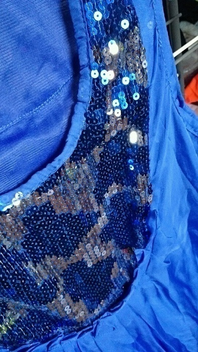 Robe de soirée bleue 5