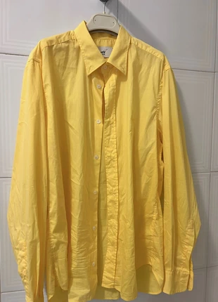 Camicia firmata gialla, made in Italy, marque: Sartoria Italiana, état: Neuf sans étiquette, taille: M, 10,00 €, 11,20 € Protection acheteurs incluse