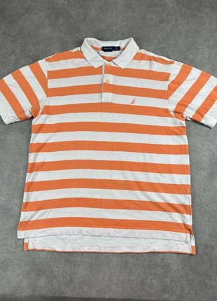 Polo orange à bandes blanche Nautica taille L homme manche courte - 1PO0077, marque: Nautica, état: Très bon état, taille: L, 3,00 €, 3,85 € Protection acheteurs (Pro) incluse