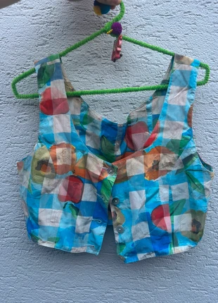 Summer Button-up Crop Shirt, brand: Vintage, condizioni: Ottime, taglia: S / IT 40 / EU 36, €18.00, €19.60 include la Protezione acquisti