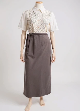 Jupe longue portefeuille vintage années 80, brand: Vintage Dressing, condition: Very good, size: S / 36 / 8, €16.00, €17.50 includes Buyer Protection Pro