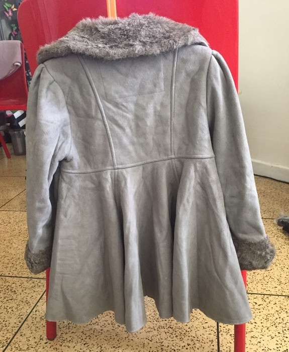 manteau gris col fourrure marèse 6 ans 2