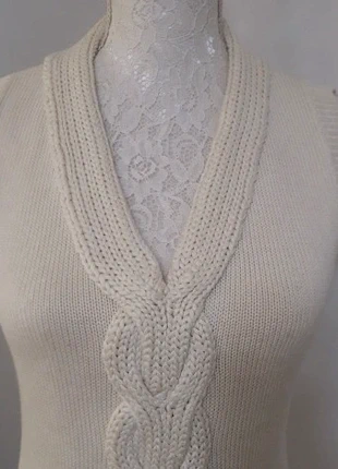 Beau pull sans manche Céline, coton et soie ecrus, marca: Céline, estado: Muy bueno, tamaño: M / 38 / 10, 139,00 €, 146,65 € Protección al comprador Pro incluida