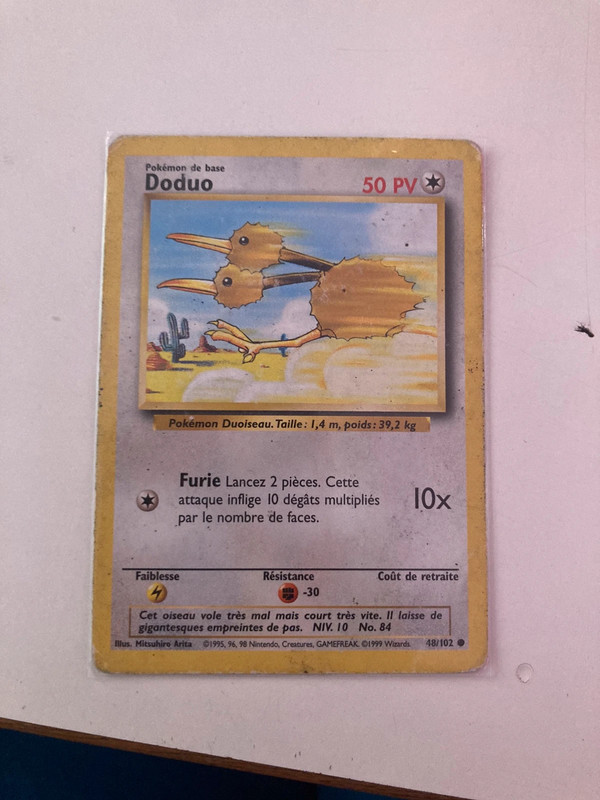 Carte pokemon doduo 1995