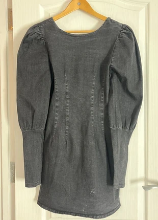 Topshop- denim puff sleeve dress size 10 chic retro look, brand: Topshop, condition: Very good, size: S / UK 8-10, £5.99, £6.99 includes Buyer Protection