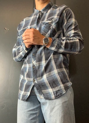 Chemise Flanelle / Bucheron Coupé À Carreaux Bleu / Gris - Taille S, marca: Vintage Dressing, estado: Muy bueno, tamaño: S, 9,00 €, 10,15 € Protección al comprador incluida