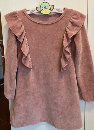 Vestido de invierno con volante niña 9/10 años, marque: Local, état: Très bon état, taille: 8 ans / 128 cm, 8,00 €, 9,10 € Protection acheteurs incluse