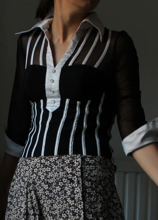 Chemisier rayé Lucy Paris, marke: Lucy Paris, zustand: Sehr gut, größe: S / 36 / 8, 15,00 €, 16,45 € inklusive Vinted-Käuferschutz