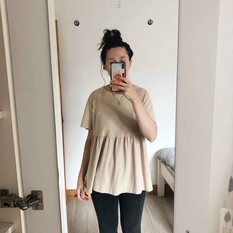 Zara beige T shirt dress Vinted