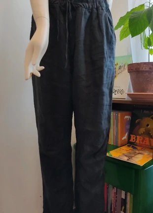 Pantaloni lunghi estivi lino nero S Zara, marca: Zara, estado: Muito bom, tamanho: S / 36 / 8, €15.00, €16.45 inclui Proteção do Comprador