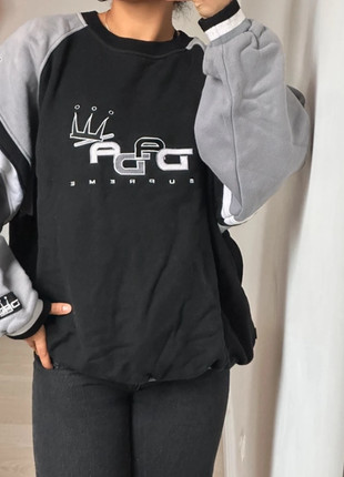 W1/ sweat oversized dada brodé noir gris, marque: Dada Supreme, état: Très bon état, taille: M, 19,00 €, 20,65 € Protection acheteurs incluse