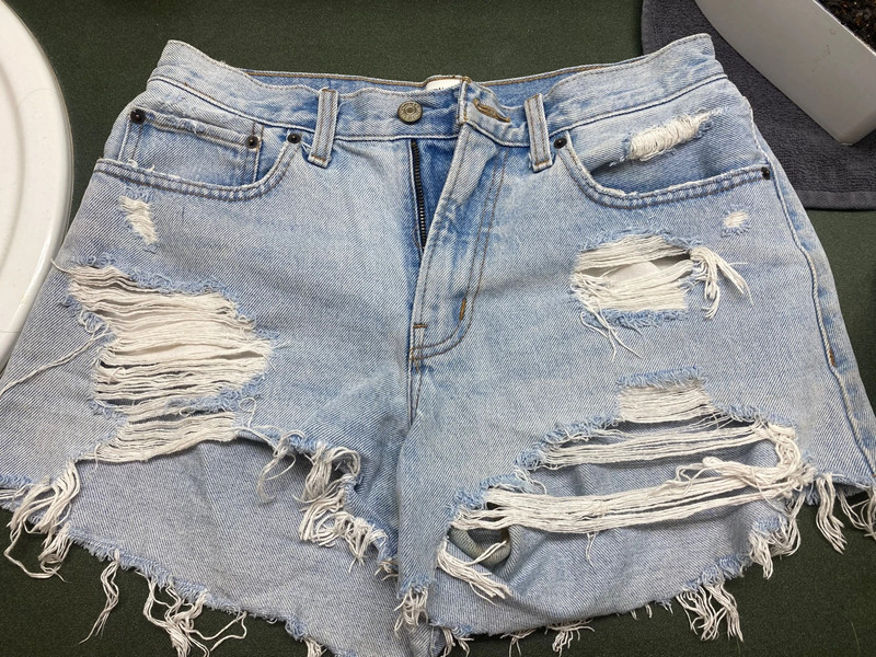 Mid rise boyfriend Jean shorts 1