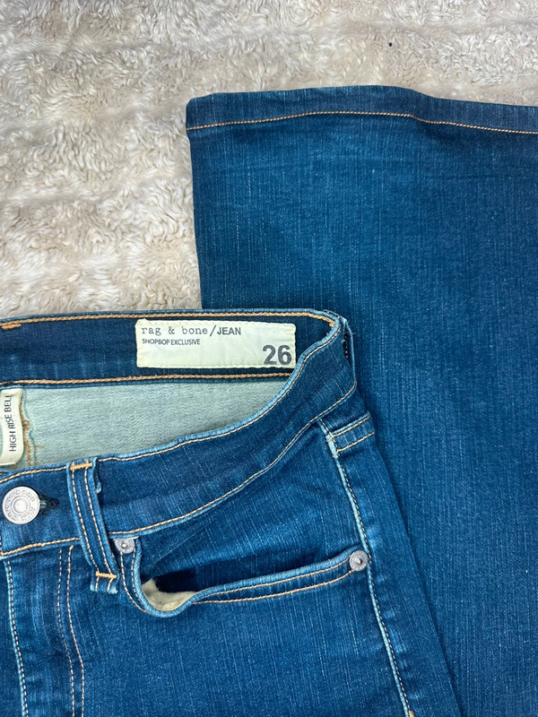 Rag & Bone High Rise Bell jeans Size 26 3