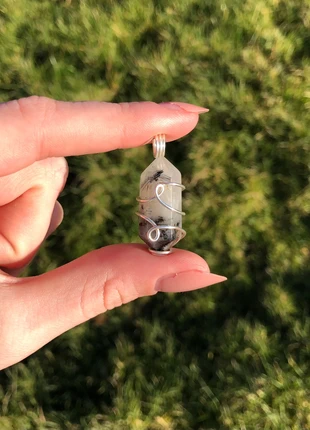 Quartz & Tourmaline Crystal Necklace, brand: Crystal, condition: New without tags, €5.00, €5.95 includes Buyer Protection