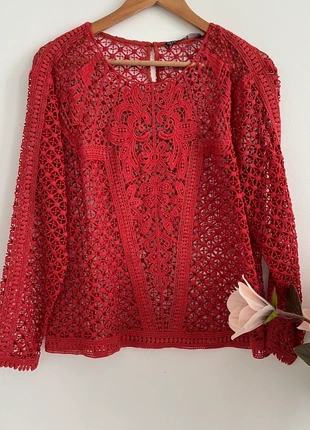 🌺 Superbe blouse rouge en crochet tendance Ekyog 🌺, marca: Ekyog, estado: Nuevo con etiquetas, tamaño: XL / 42 / 14, 45,00 €, 47,95 € Protección al comprador Pro incluida