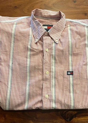 Chemisette Tommy Hilfiger anche Courte fine rayure Bordeaux Blanc Leger Homme Ete Vintage Vacance L, marque: Tommy Hilfiger, état: Bon état, taille: L, 3,90 €, 4,80 € Protection acheteurs (Pro) incluse