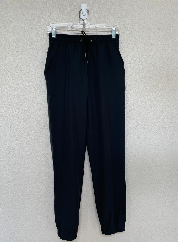 NWOT Mondetta Outdoor Project Black Drawstring Jogger Pants With Pockets Womens Size XS 1